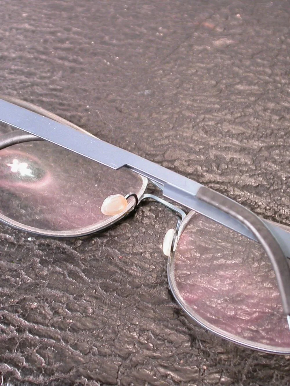 Lindberg Light Blue Strip Titanium Modern Eyeglasses Frames Made in Denmark
